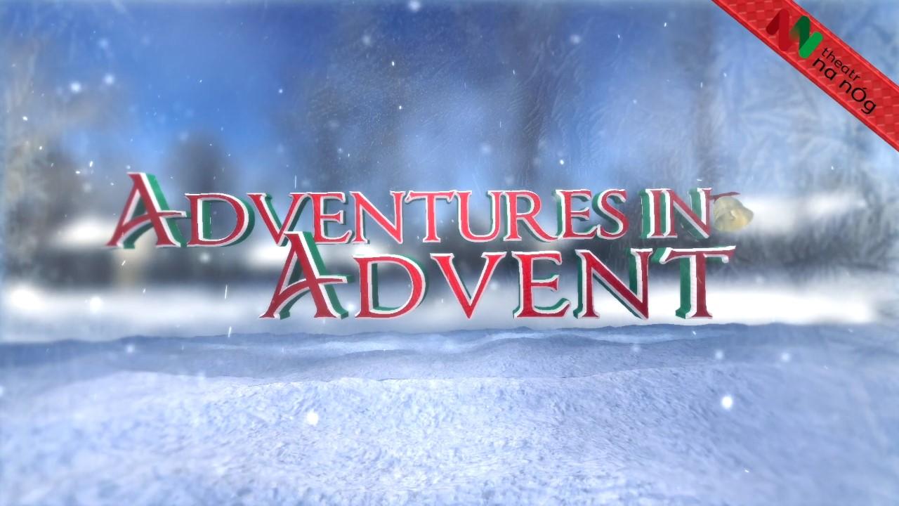 snowy background with text to front